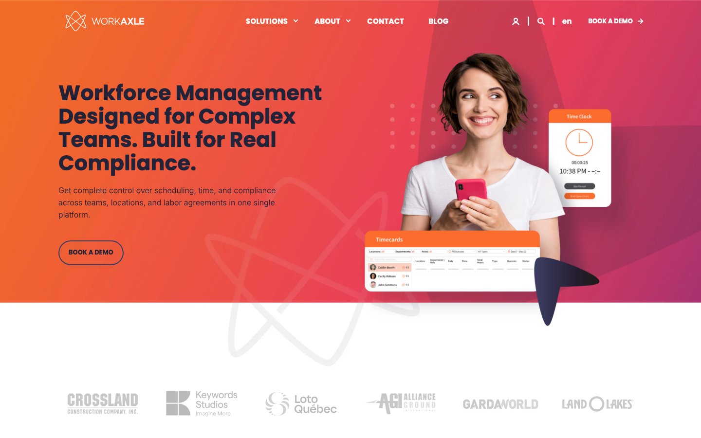 WorkAxle product screenshot